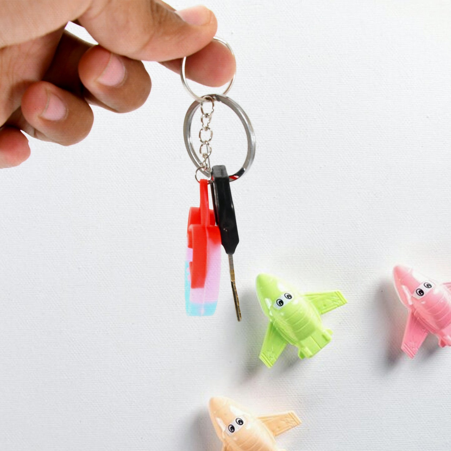 Compact Silicone Pop It Keychain Toy - Birthday Return Gift Of Kids - Portable Bubble Popping Fun Stress Relief Fidget Toy (Mix Design  1 Pc) - Happy Price - Image 7