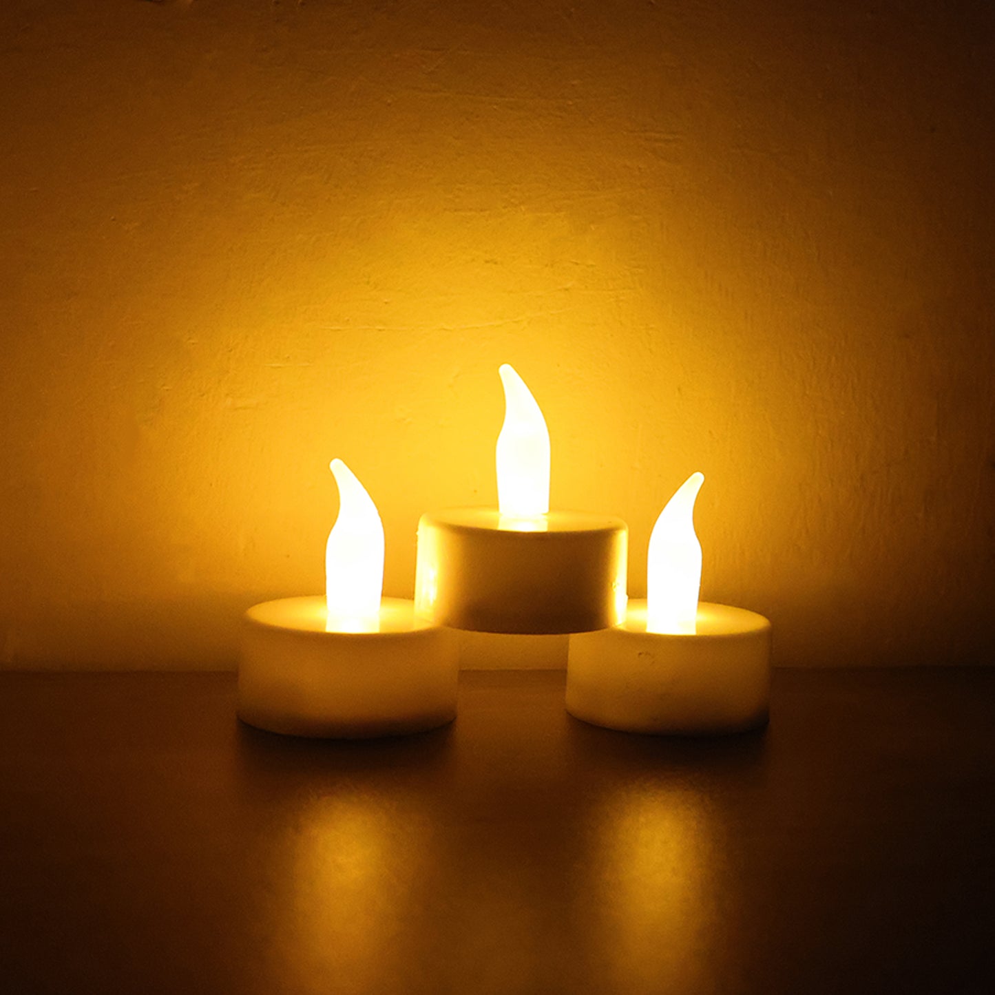 LED Flameless Tealight Candles - Set of 6, Battery Operated Flickering Lights for Home Decor & Festivals - Happy Price - Image 6