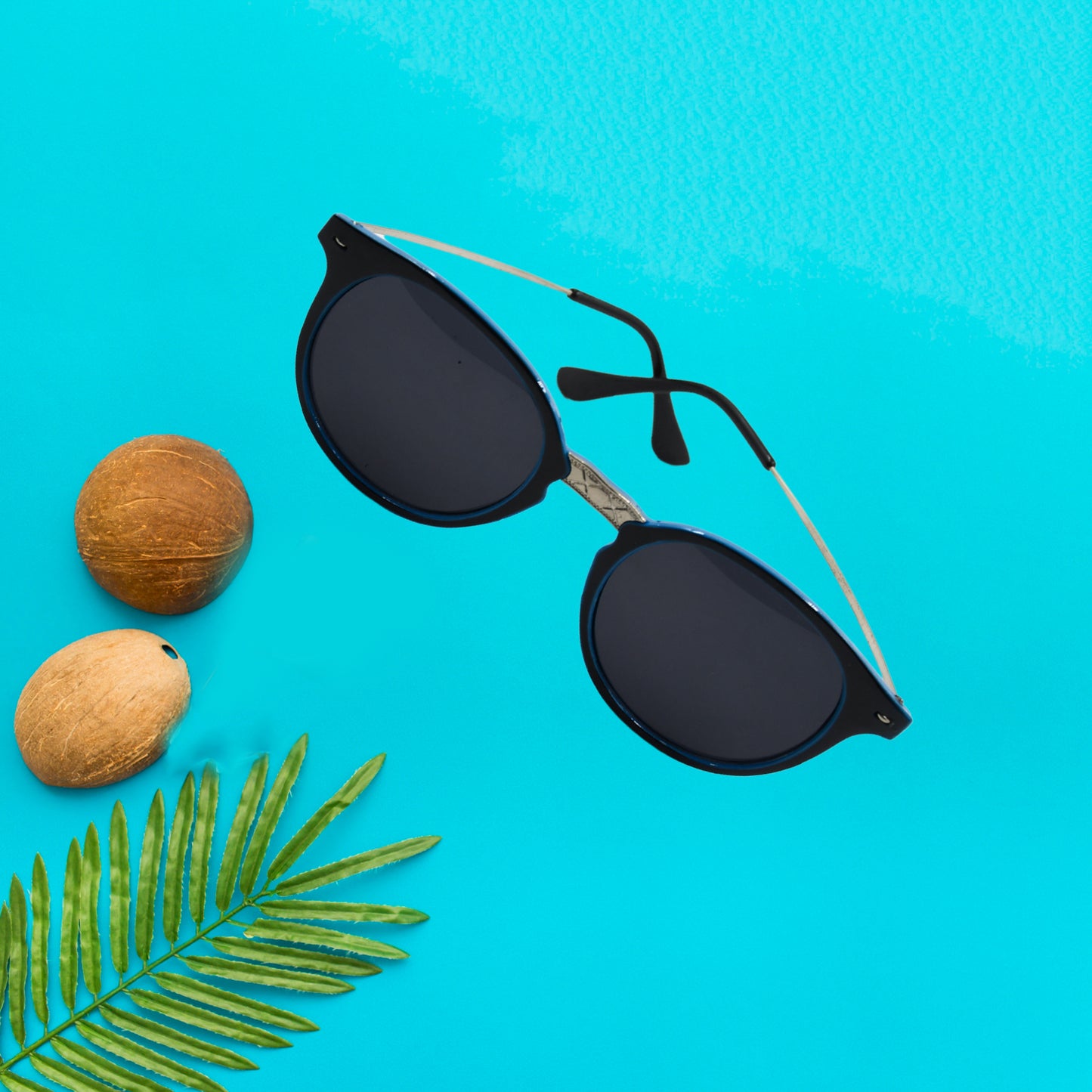 Uv Protected Round Sunglasses Classic Sunglasses For Men  Women Lightweight - Happy Price - Image 2