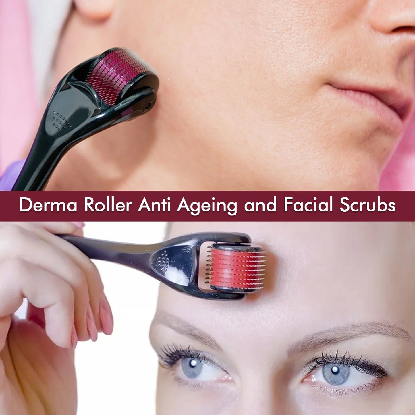 Derma Roller Anti Ageing And Facial Scrubs  Polishes Scar Removal Hair Regrowth (2 Mm) - Happy Price - Image 6