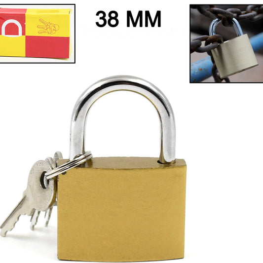 Multipurpose Solid 3 Keys Padlock 38 Mm  1 Pc) - Happy Price - Image 1