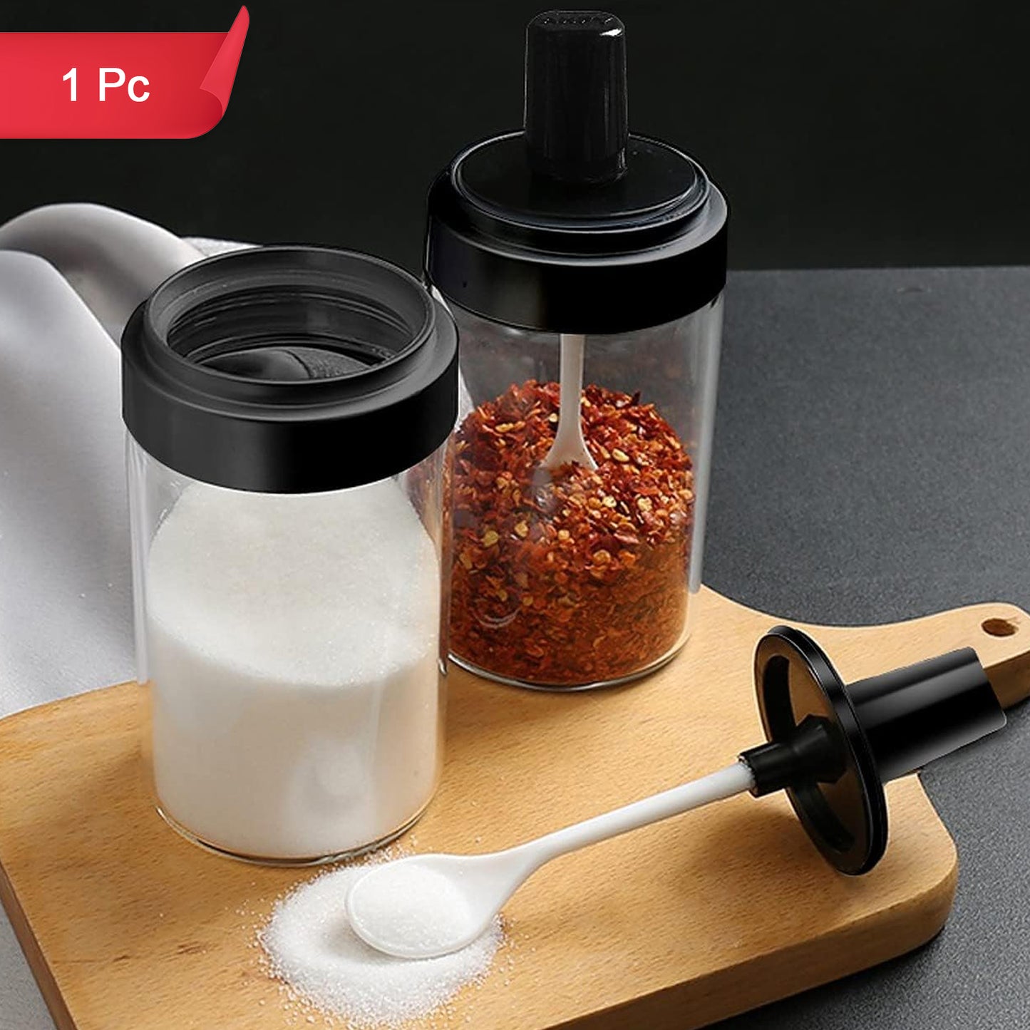 Spice Box Glass Jars Multipurpose Masala Seasoning Box Set (1 Pc) - Happy Price - Image 2