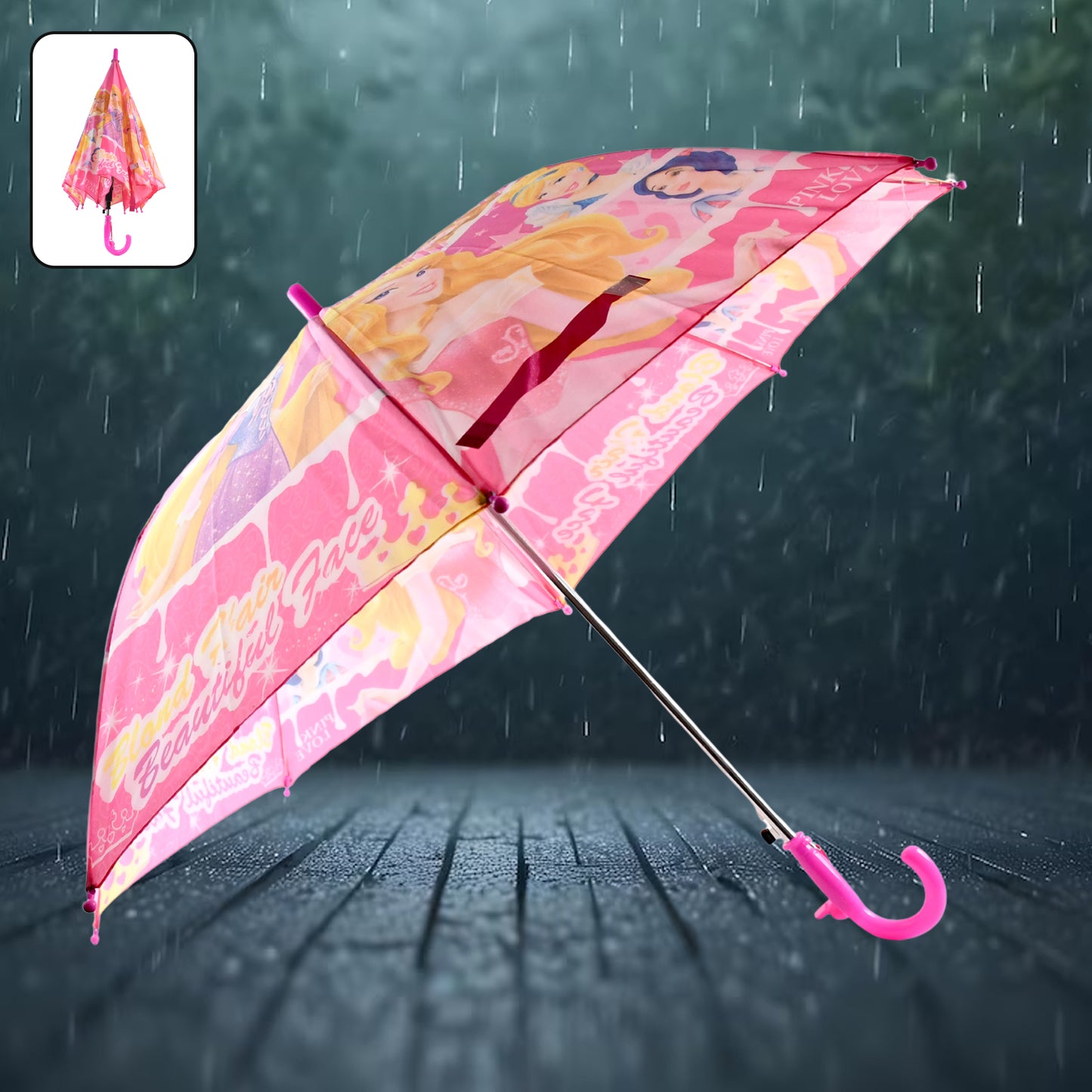 3 Fold Manual Open Umbrella  Windproof Sunproof  Rainproof With Sturdy Steel Shaft  Easy To Hold  Carry  Umbrella For Women Men  Kids (1 Pc) - Happy Price - Image 2
