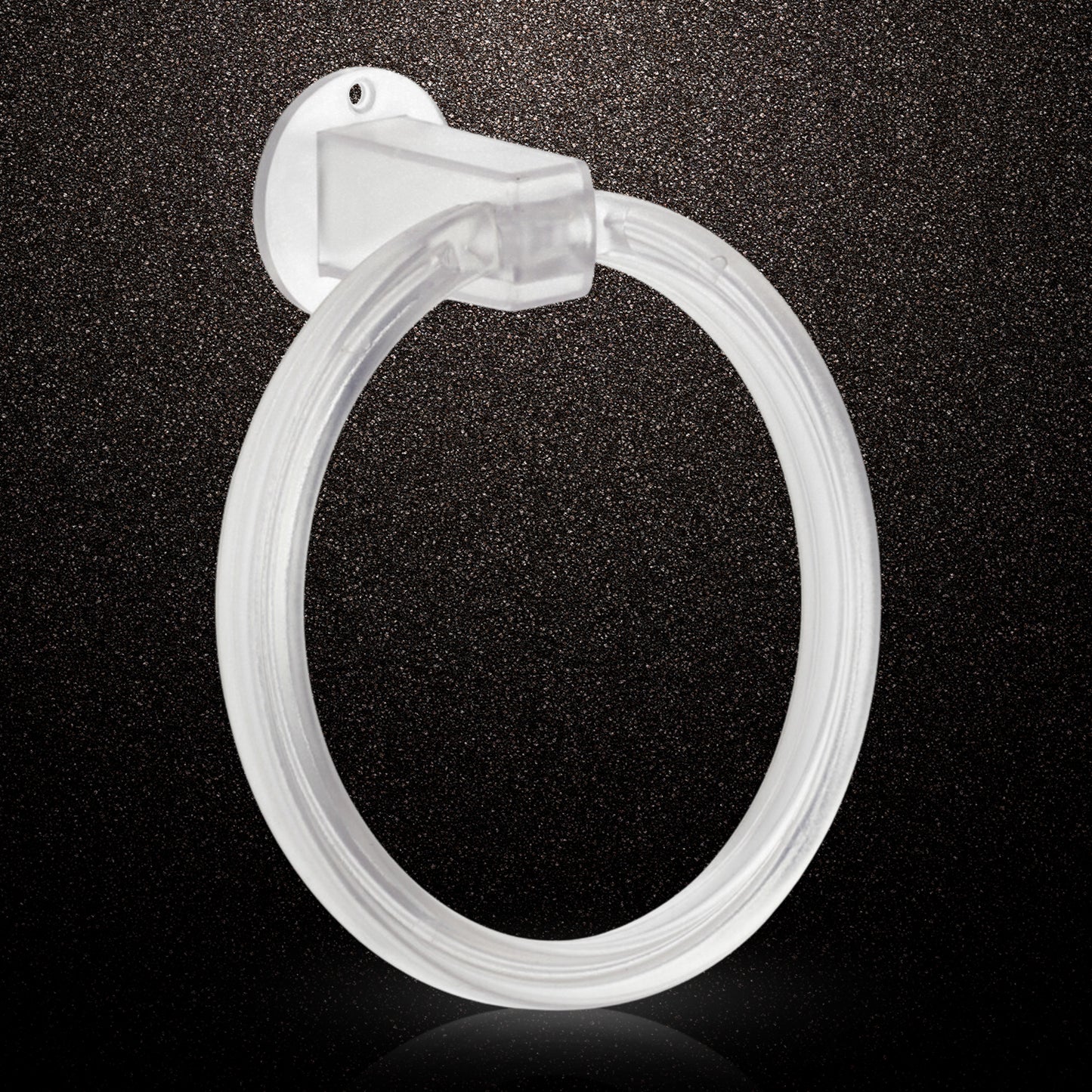 Unbreakable Abs Round Towel Ring Wall Mounted Stand  Holder (1 Pc) - Happy Price - Image 2