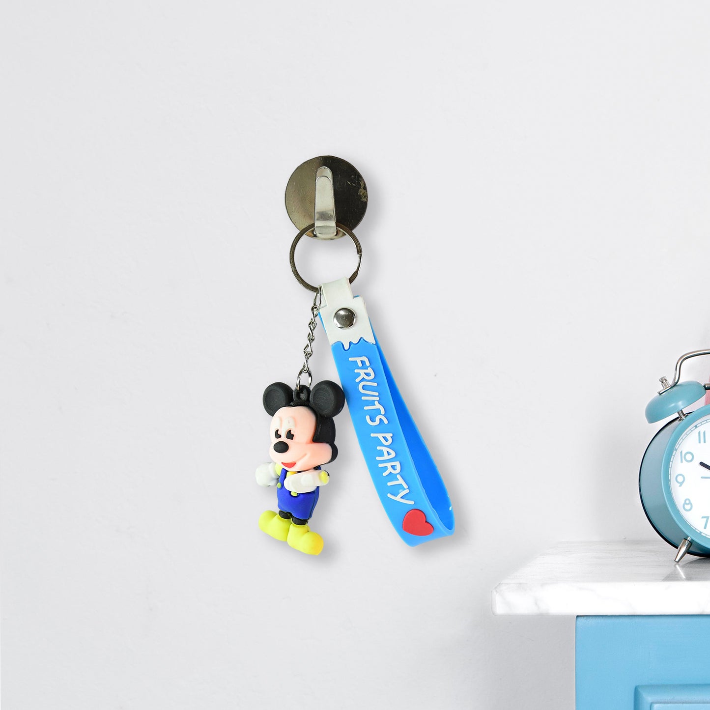 Cute Cartoon Silicone 3d Key Chain With Metal Hook  Strap (Pack Of 1) - Happy Price - Image 4