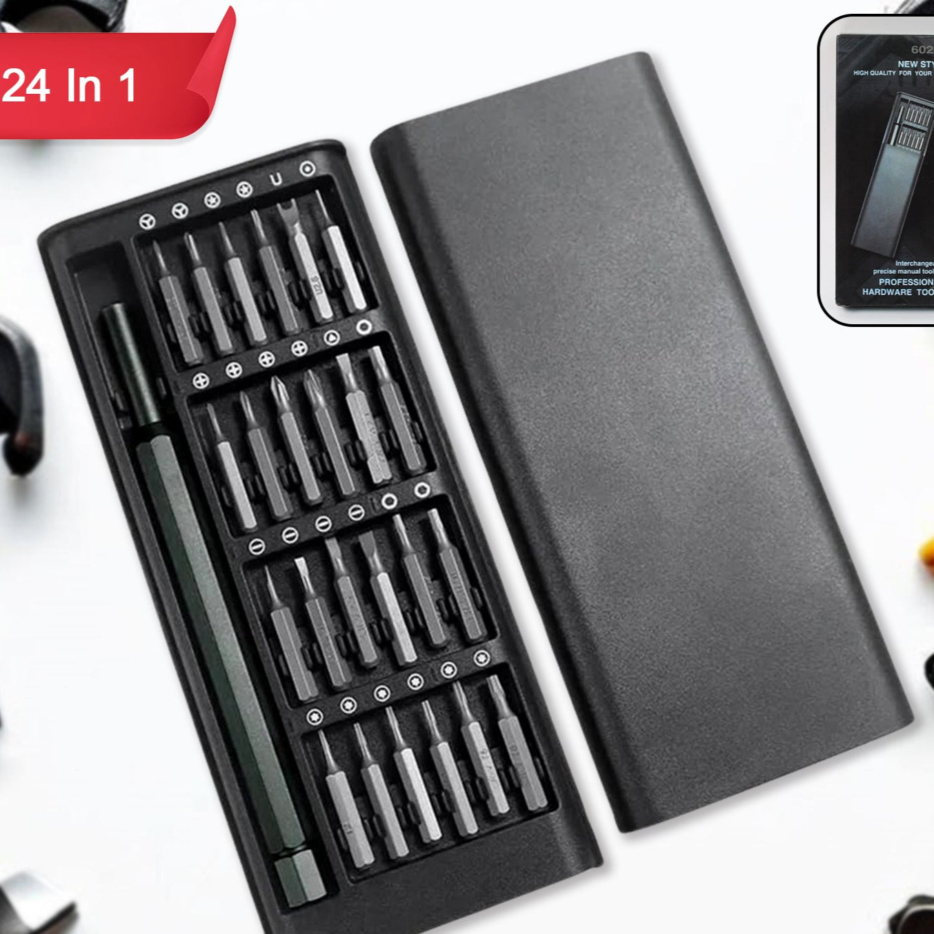 24-in-1 Precision Screwdriver Set for Electronics Repair