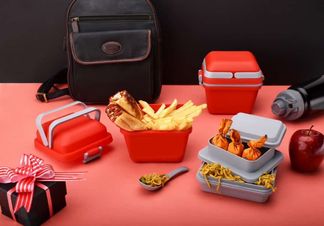 Airtight Lunch Box With Handle  Push Lock - Happy Price - Image 3