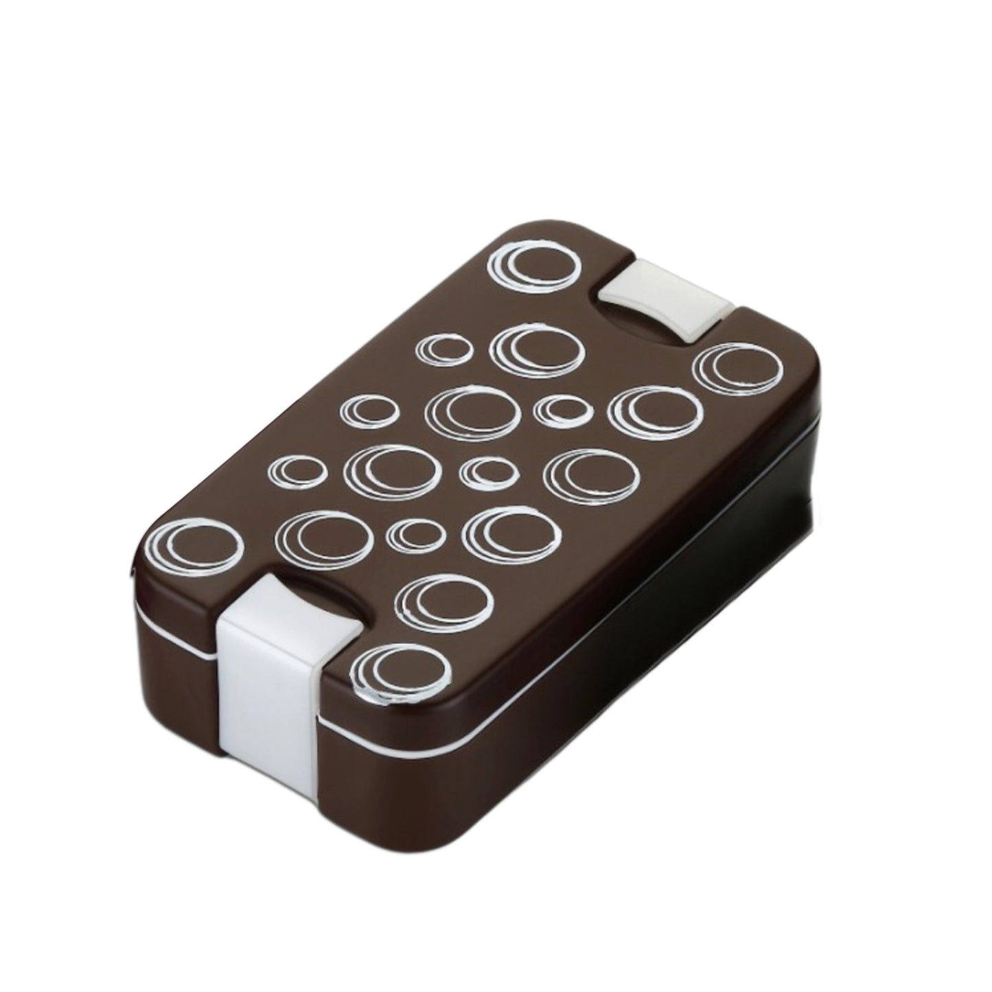 Airtight Lunch Box 2 Compartment Lunch Box Leak Proof Food Grade Material Lunch Box Modern Appearance  Compact Lunch Box With Spoon - Happy Price - Image 2