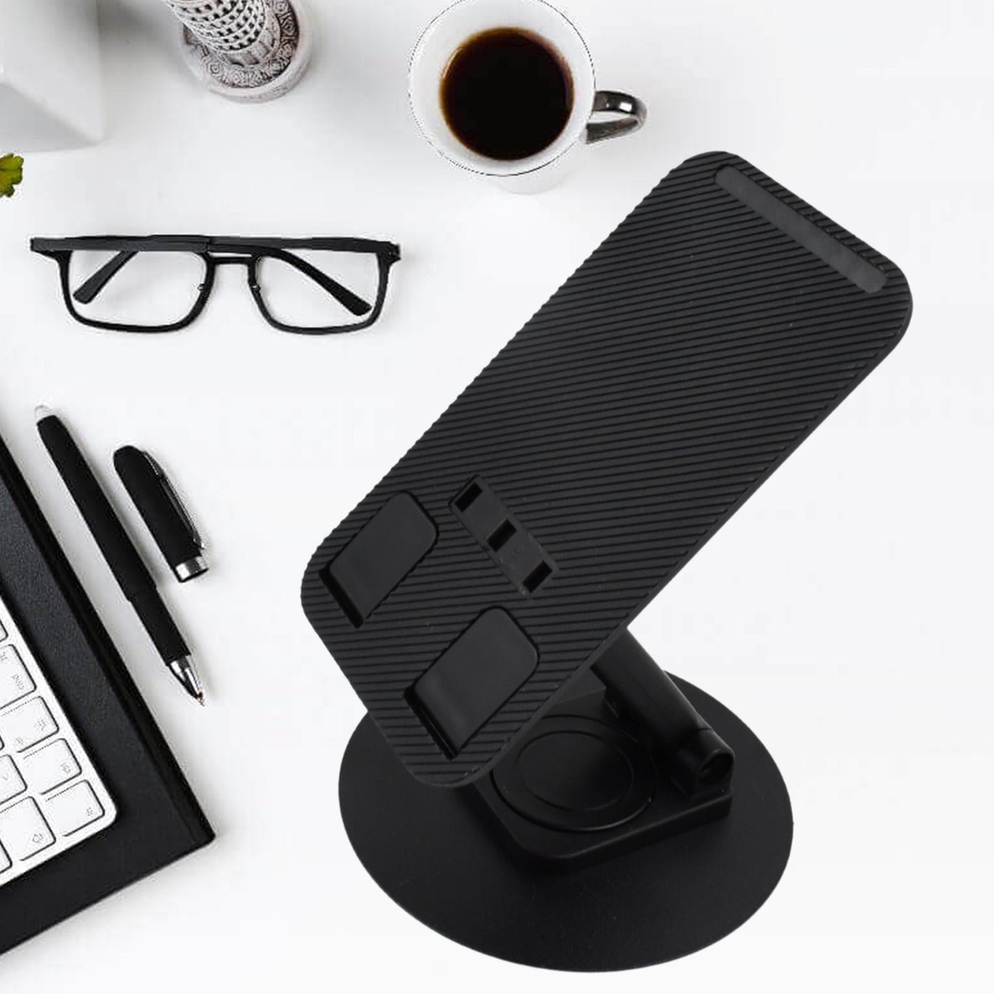 Mobile Holder Rotating Foldable Stand Height Angle Adjustable Phone Holder Stand Portable Mobile Stand For Desk With All Mobile Phones (1 Pc) - Happy Price - Image 5