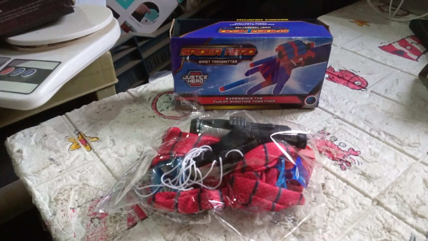 Web Shooter Toy For Kids Fans Launcher Wrist Gloves Toys For Kids Boys Superhero Gloves Role-play Toy Cosplay Sticky Wall Soft Bomb Funny Childrens Educational Toys - Happy Price - Image 7