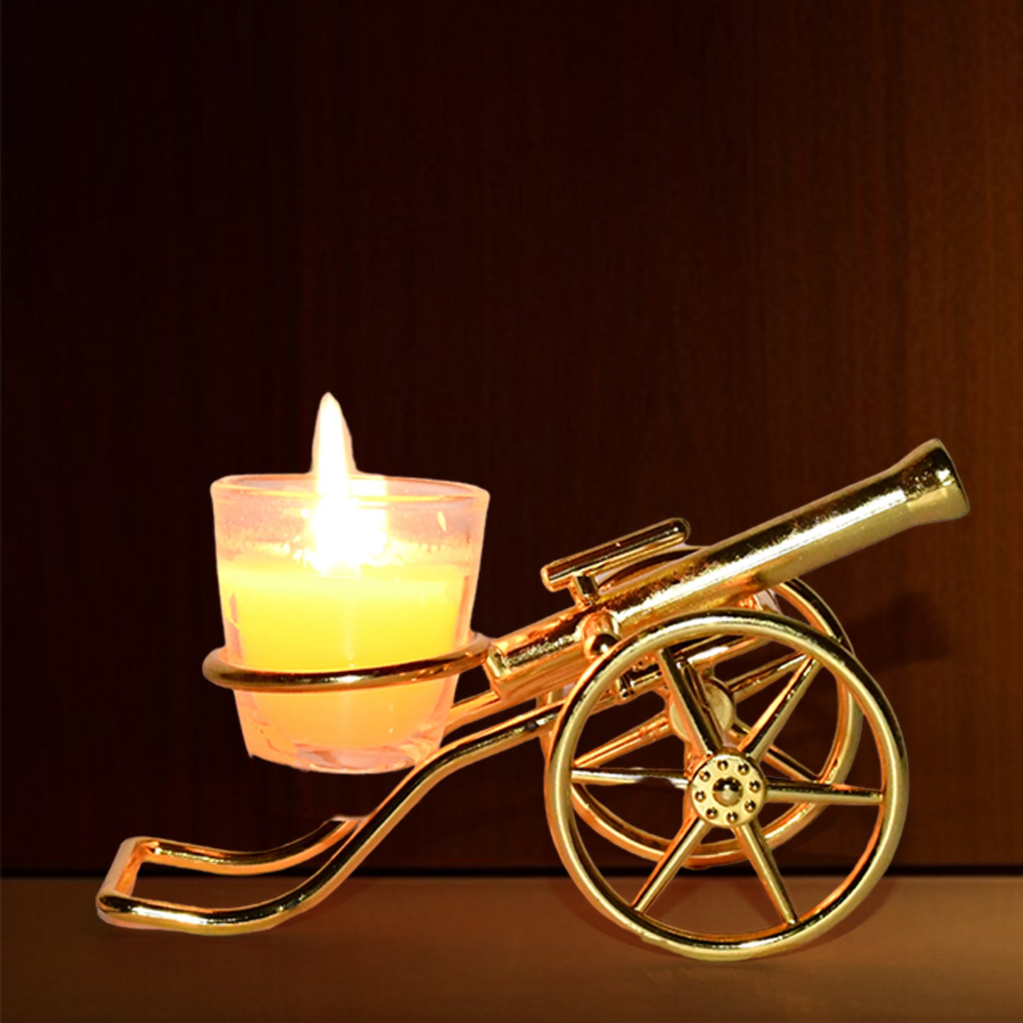 Top Cannon Tealight Holder  Candle Holder (1 Pc) - Happy Price - Image 2