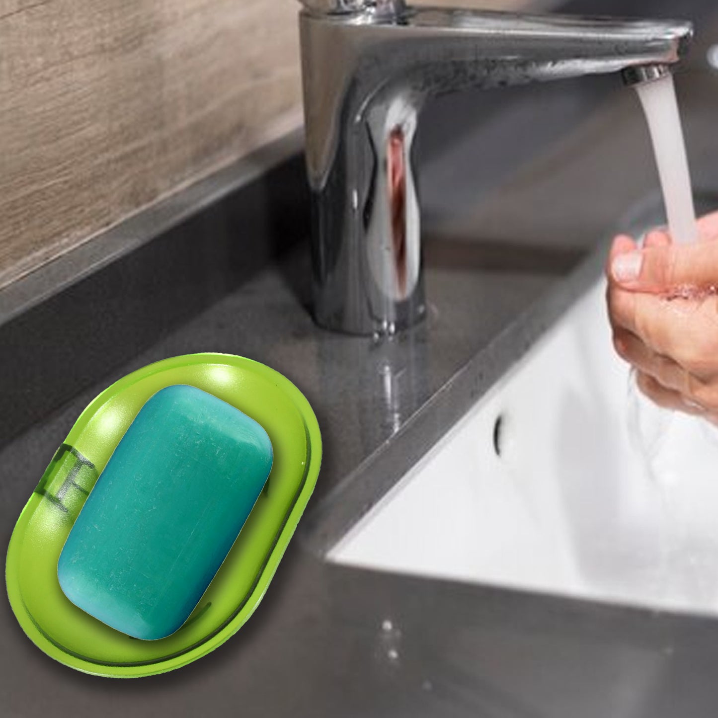 Plastic Soap Dish Holder For Bathroom Shower Wall Mounted Self Adhesive Soap Holder Saver Tray-plastic Sponge Holder For Kitchen Storage Rack Soap Box Bathroom - Happy Price - Image 3