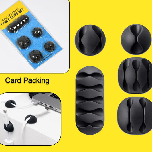 Cable Clips Multi Purpose Cable Organizer  Wire Holder For Desk And Table Use - Happy Price - Image 1