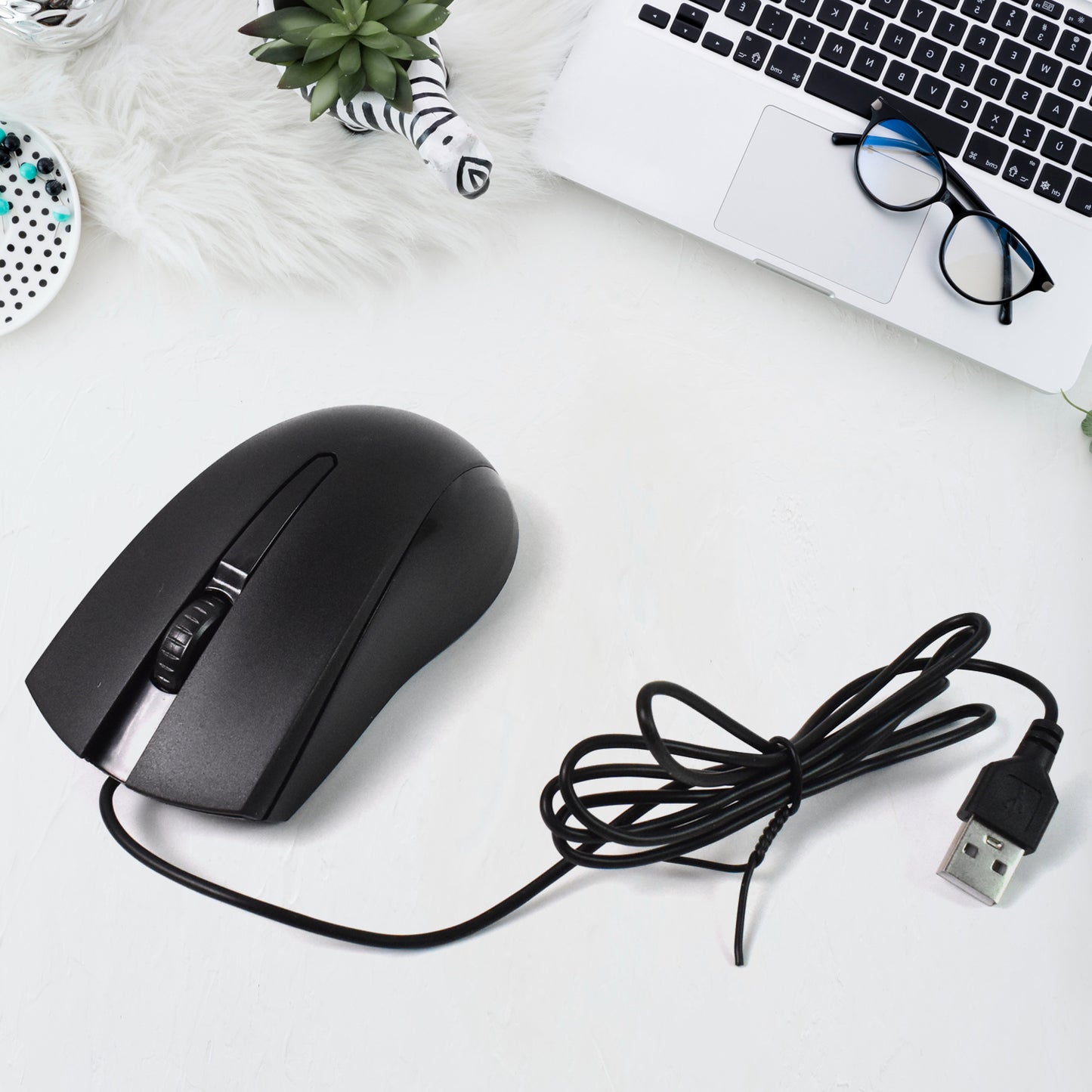 Computer  Laptop Wired Optical Mouse X2 (1 Pc) - Happy Price - Image 2