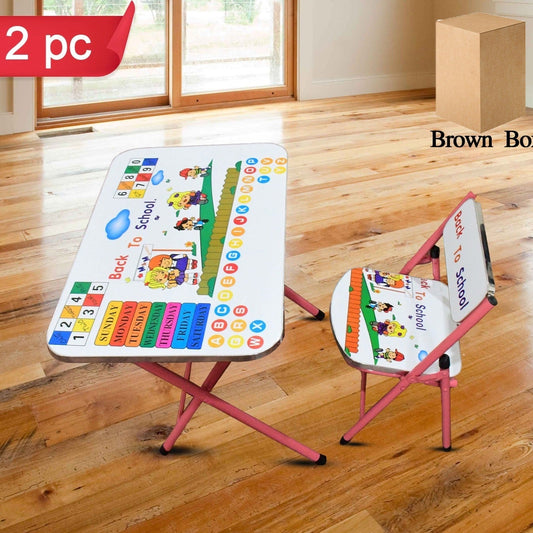 Multifunction Portable Foldable Study Table  Chair (2 Pc Set) - Happy Price - Image 1