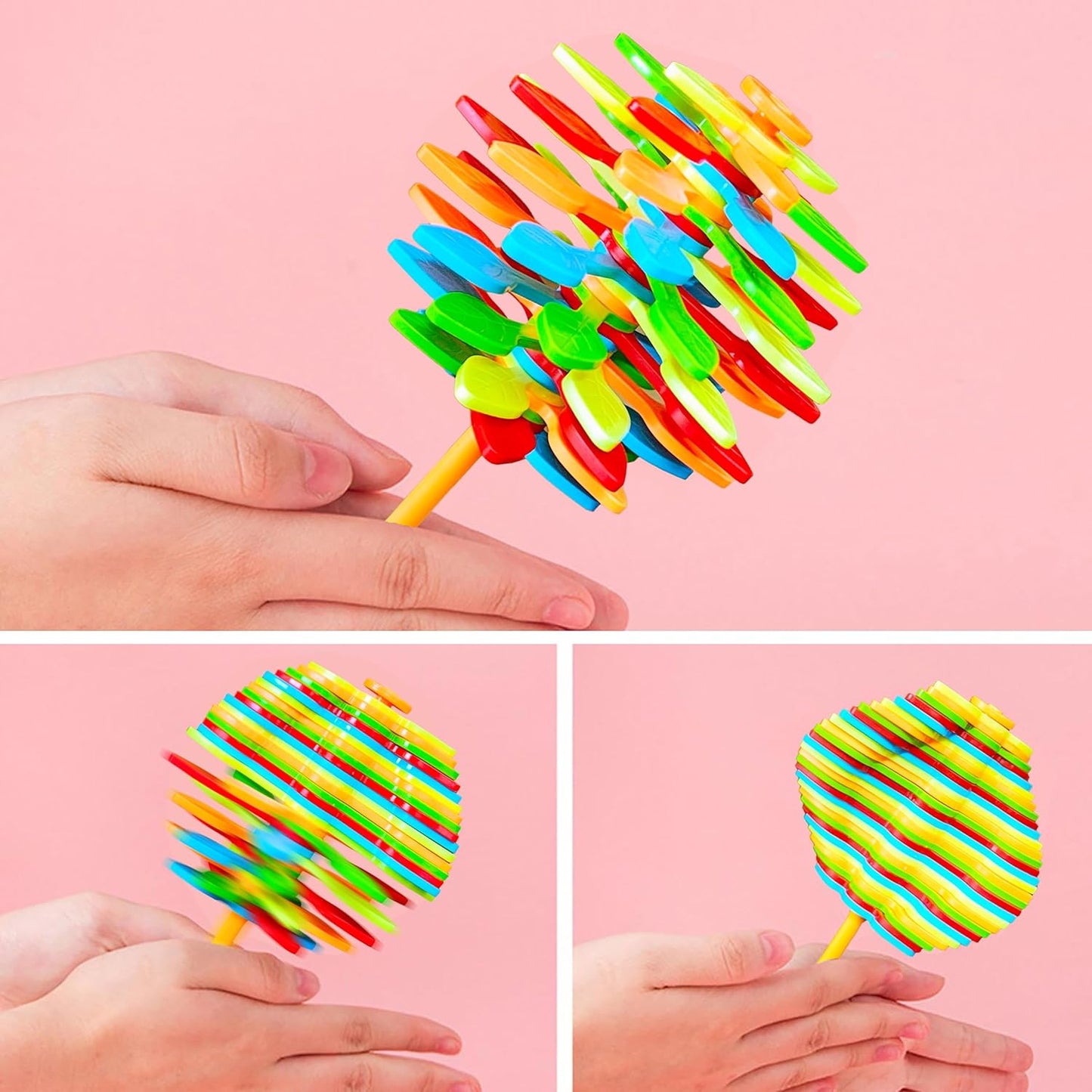 Spin Flower Candy Rotating  Spinning Toy (1 Pc) - Happy Price - Image 5