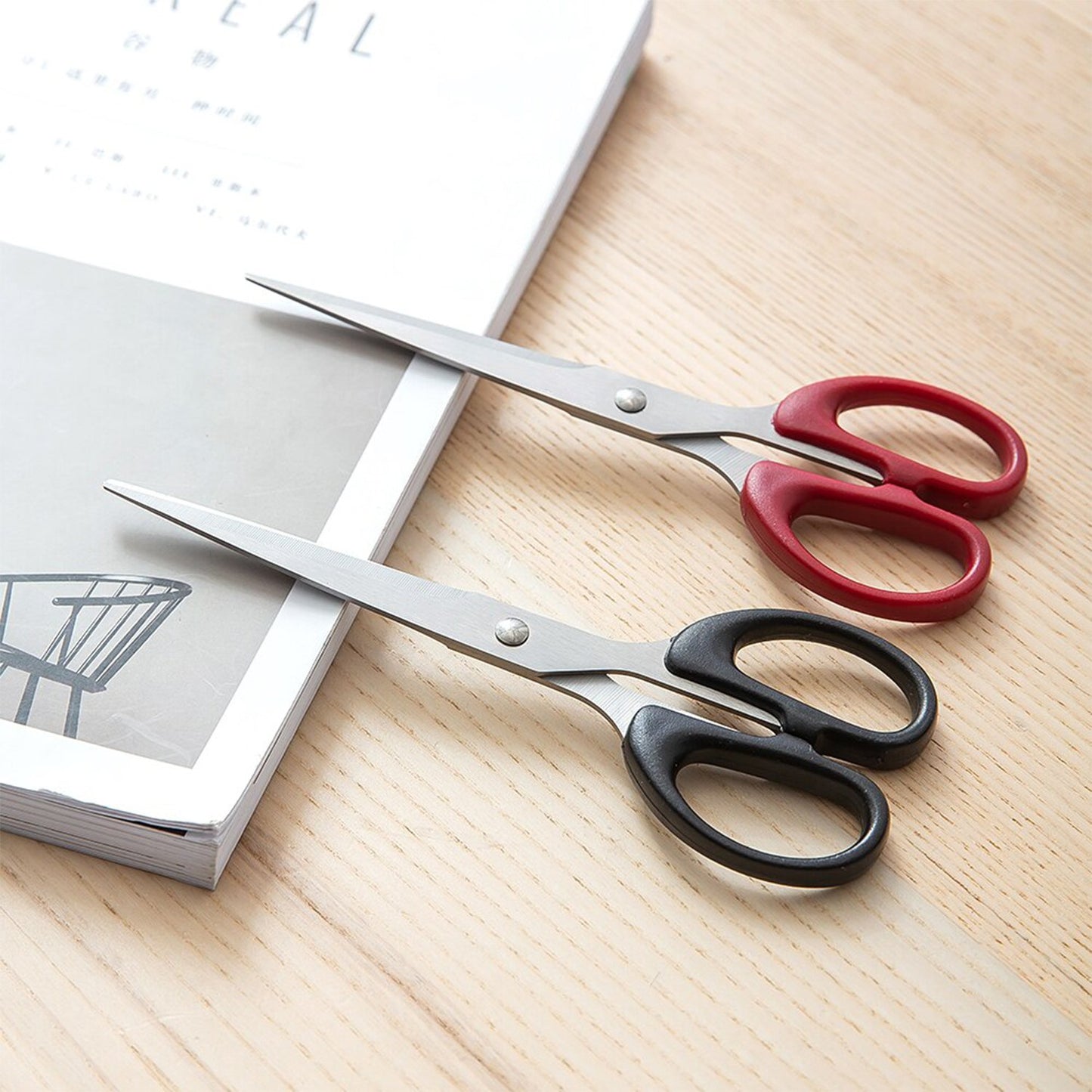 Stainless Steel Scissors With Plastic Handle Grip 160mm (1pc Only) - Happy Price - Image 5