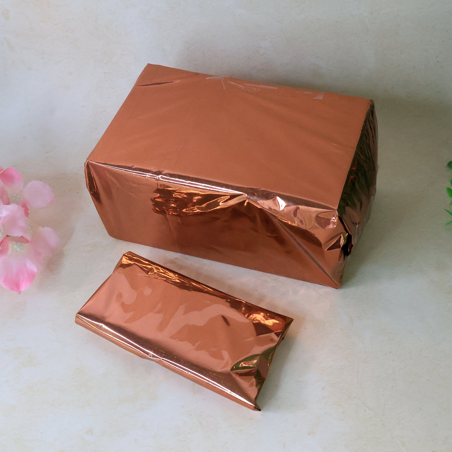 Premium Metallic Gift Wrapping Paper - 45 Sheets (70 x 50 Cm, Mixed Colors)