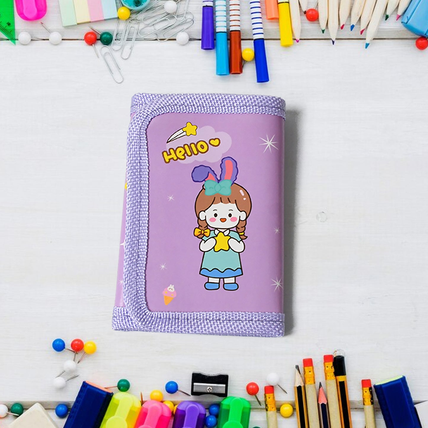Stationery Set For Girls And Boys  Kids Return Gift - 7 In 1 School Items For Kids-pencils Eraser Sharpener Pouch Pencil Extender  Birthday Gift Idea Stationary Kit Set For School Kids (Pack Of 7 Pcs Set) - Happy Price - Image 6