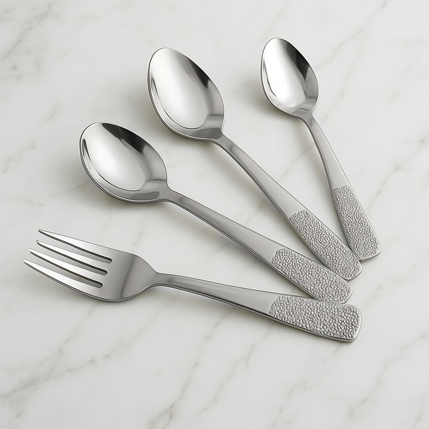 Stainless Steel Cutlery Set With Elegant Storage Stand (24 Pc) - Happy Price - Image 4