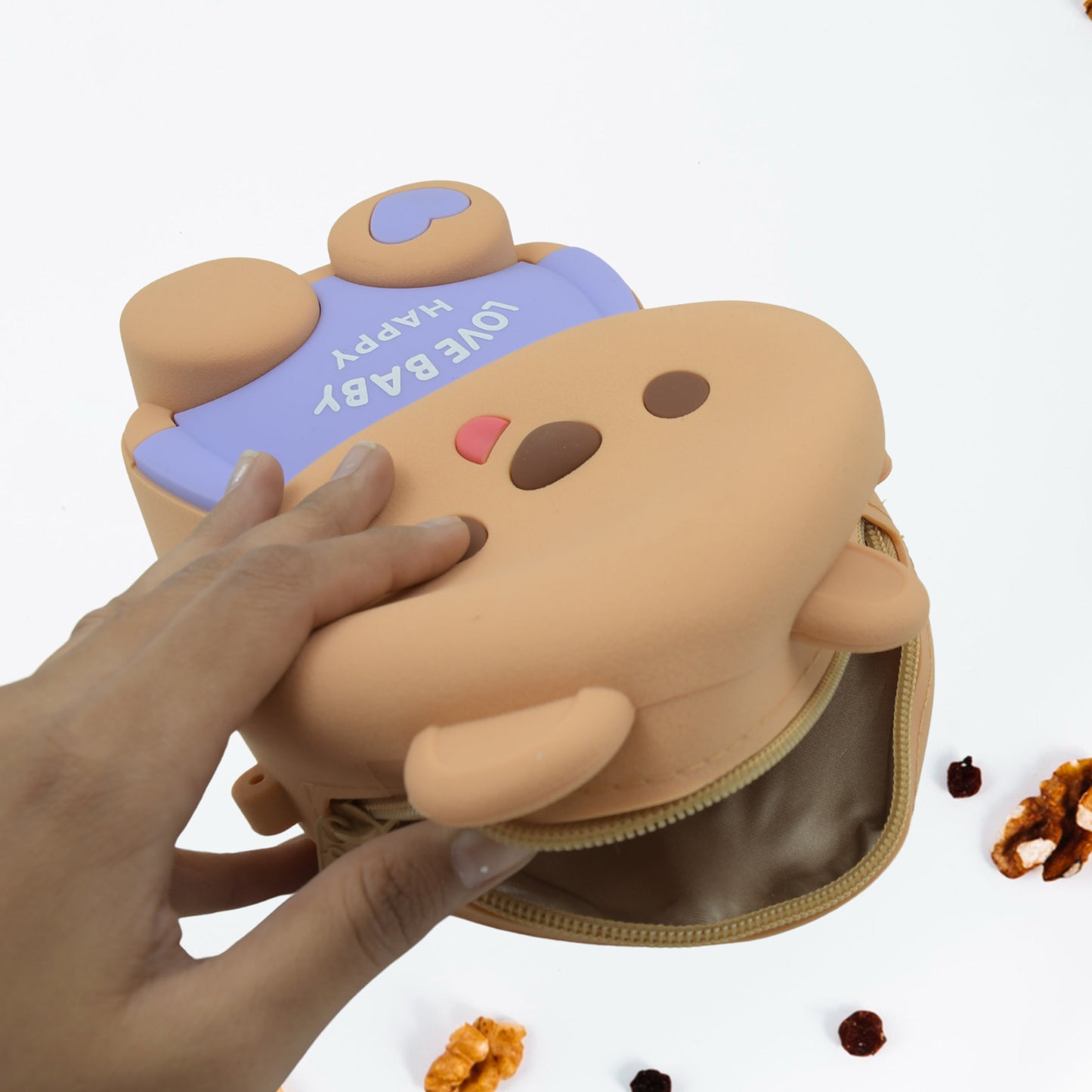 Cute Cartoon Silicone Shoulder Bag for Girls & Women - Portable Mini Handbag