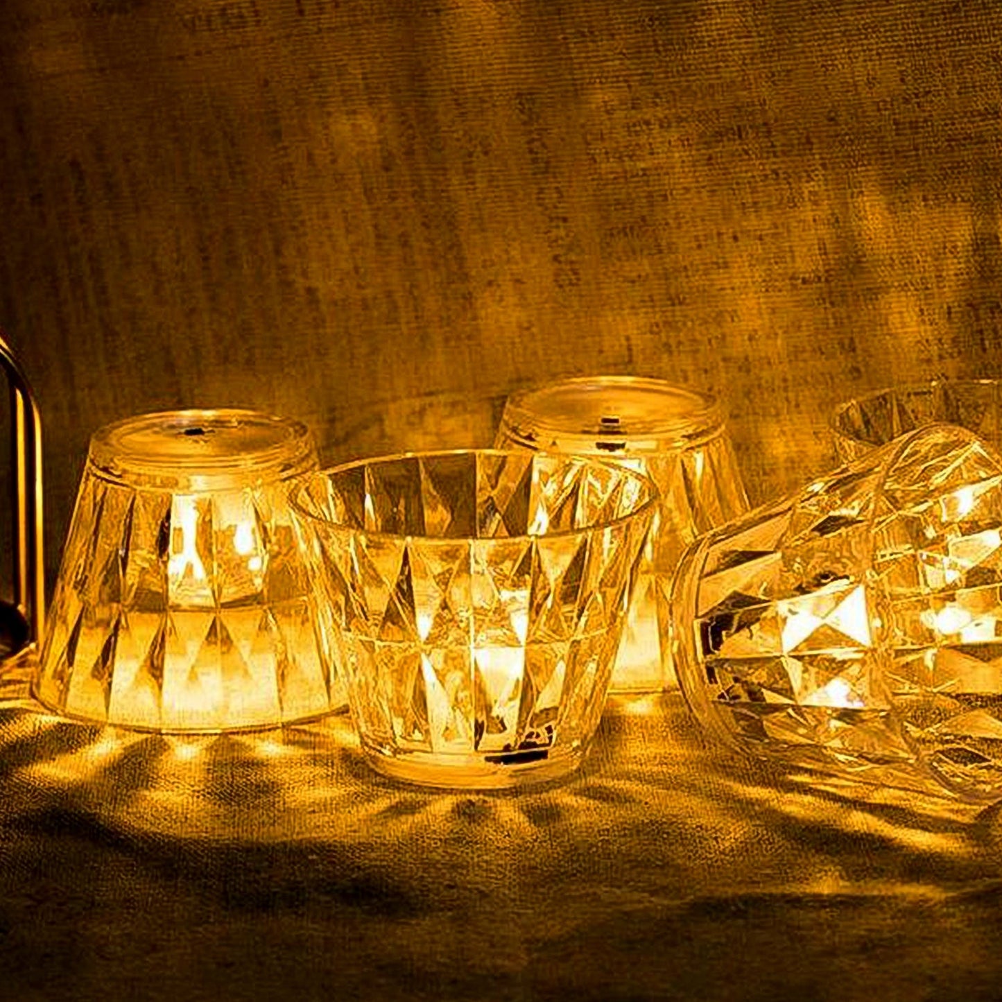 Cup Shape Crystal Table Lamp (1 Pc) - Happy Price - Image 3