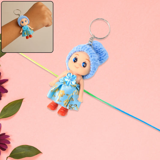 Kids' Doll Rakhi with Keychain - Soft Toy Decorative Rakhi for Boys & Girls