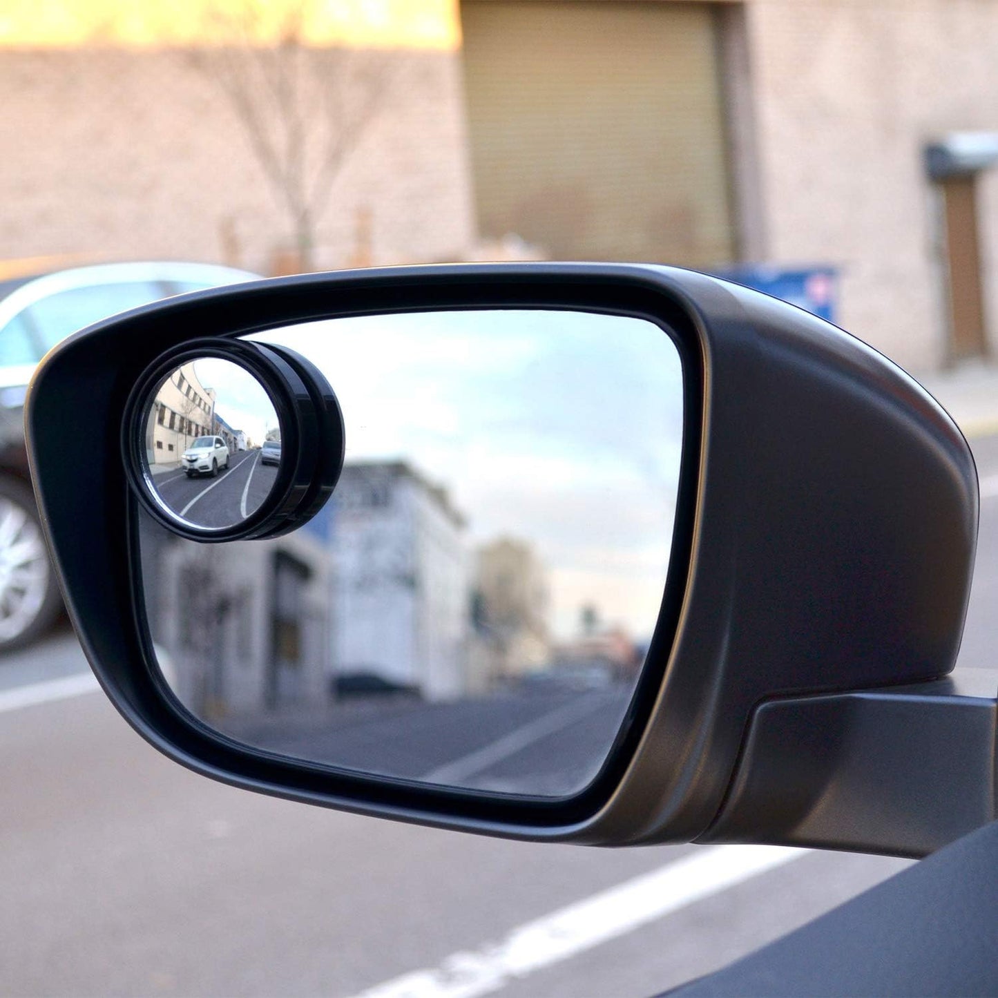 Car Blind Spot Side Mirror Round Hd Glass Blindspot Mirror Convex Rear View Mirrorcar Mirror Accessories Suitable To All Cars Frameless Design (2 Pcs Set) - Happy Price - Image 5