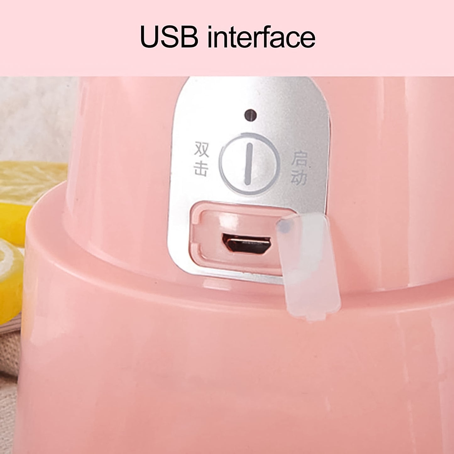 Foldable Electric Juicer Portable Blender Stainless Steel 6 Blades (500 Ml) - Happy Price - Image 3