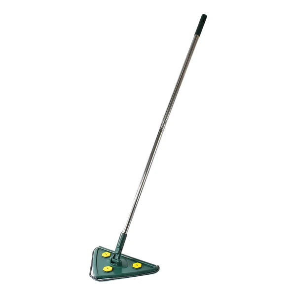 2-in-1 Extendable Triangle Mop with Telescopic Handle - 360° Rotating Floor & Wall Cleaner (1 Pc)