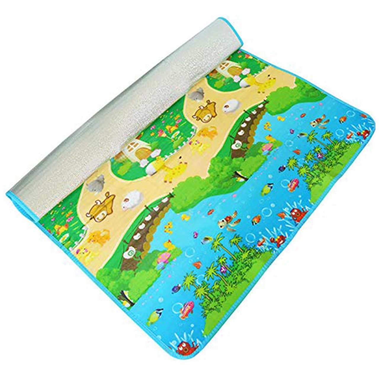 Waterproof Single Side Baby Play Crawl Floor Mat For Kids Picnic School Home (Size 180 X 115) - Happy Price - Image 7