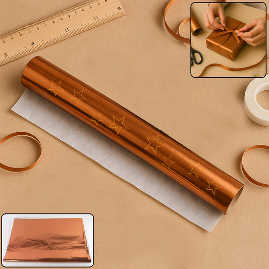 Premium Metallic Gift Wrapping Paper - 45 Sheets (70 x 50 Cm, Mixed Colors)