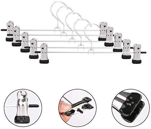 Hangers With 2-adjustable Anti-rust Clips (Pack Of 12) - Happy Price - Image 3