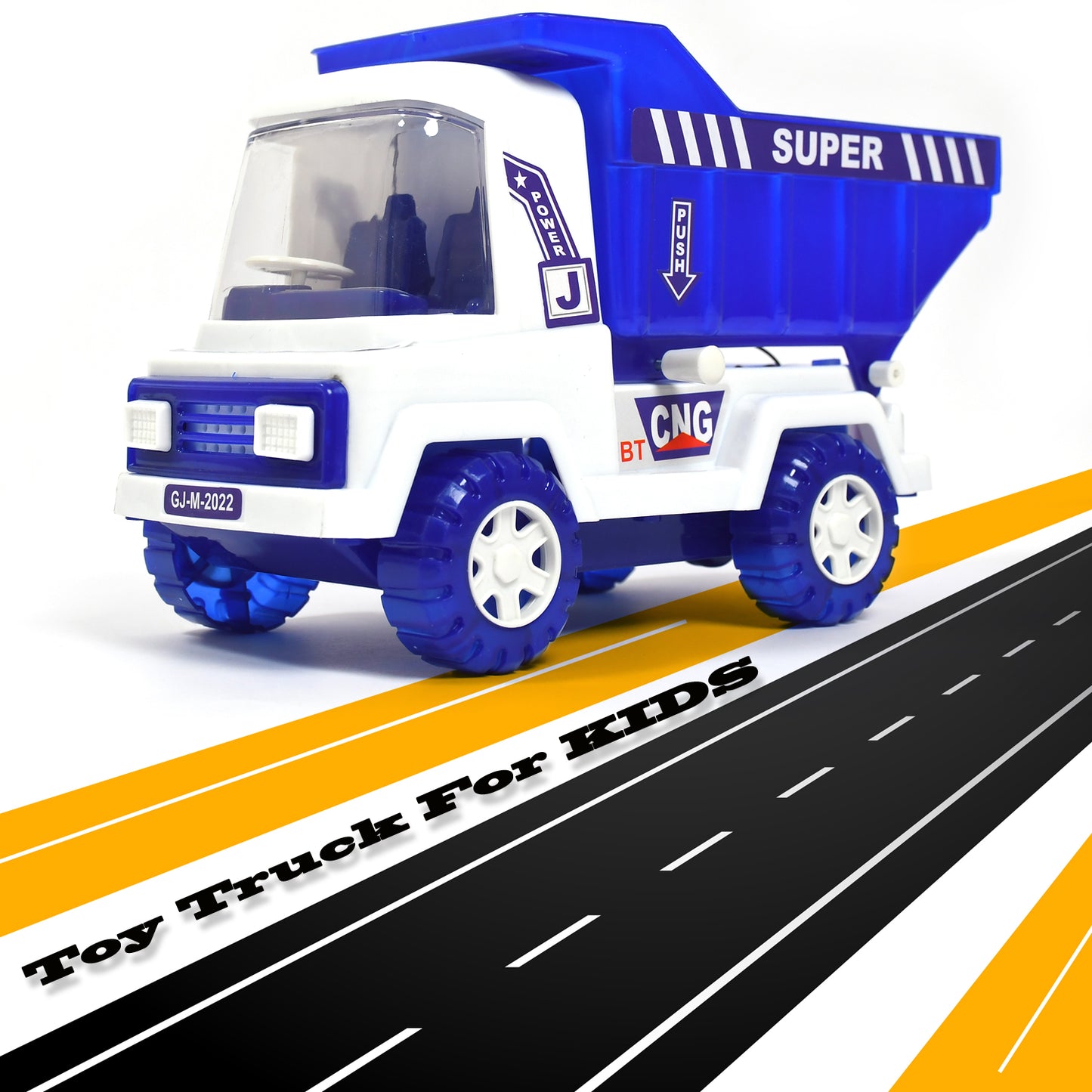 Big Size Friction Powered Dumper Toy Truck For Kids.  With Opening Container Feature.  Strong  Durable Plastic Material.  Indoor  Outdoor Play.  Miniature Scaled Models Truck - Happy Price - Image 5