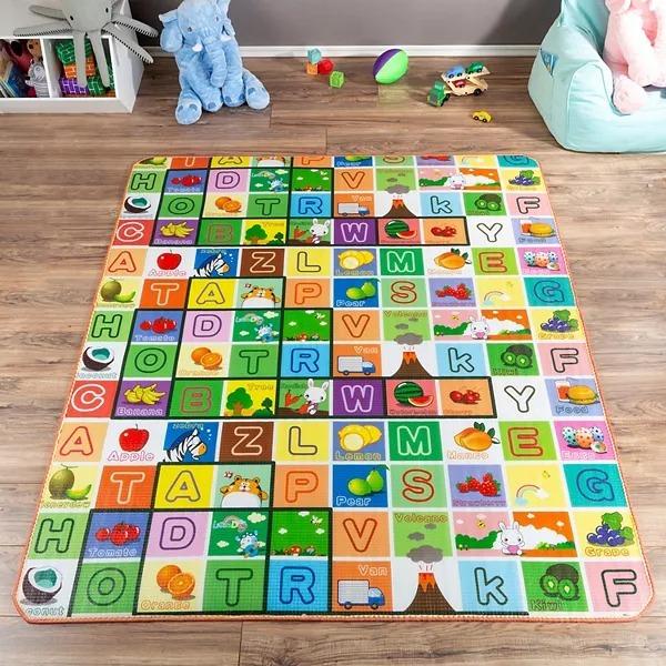 Waterproof Single Side Baby Play Crawl Floor Mat For Kids Picnic School Home (Size 180 X 115) - Happy Price - Image 3