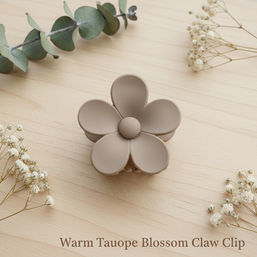 Set of 7 Flower Hair Claw Clips – Daisy & Blossom Mini Claw Clip Combo