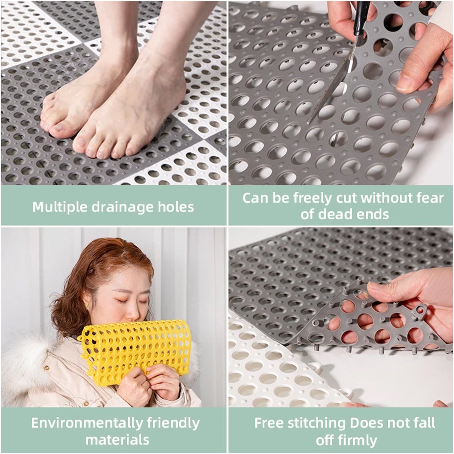 Bath Anti Slip Mat Used While Bathing And Toilet Purposes To Avoid Slippery Floor Surfaces. (Pack Of 6) - Happy Price - Image 5