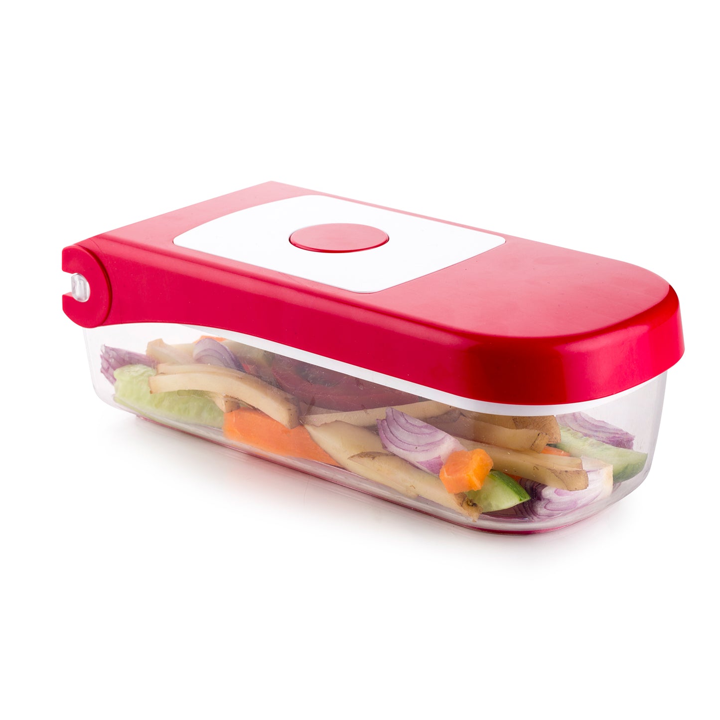 Ganesh Plastic Chopper Vegetable And Fruit Cutter Red - Happy Price - Image 6