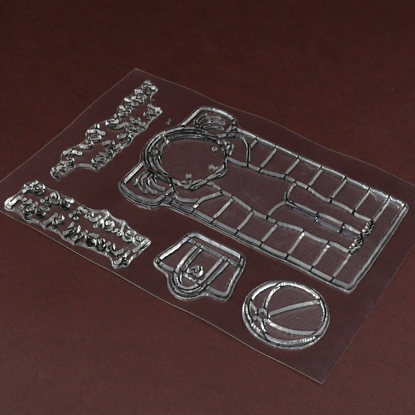 Reusable Rubber Stamp Tpr Stamp Diy Accessories Good Stamping Effect Diy Transparent Stamp Stick Repeatedly For Envelope For Diary For Invitation Letter Photo Album Decoration For Paper Crafts (Mix Design  1 Set) - Happy Price - Image 2
