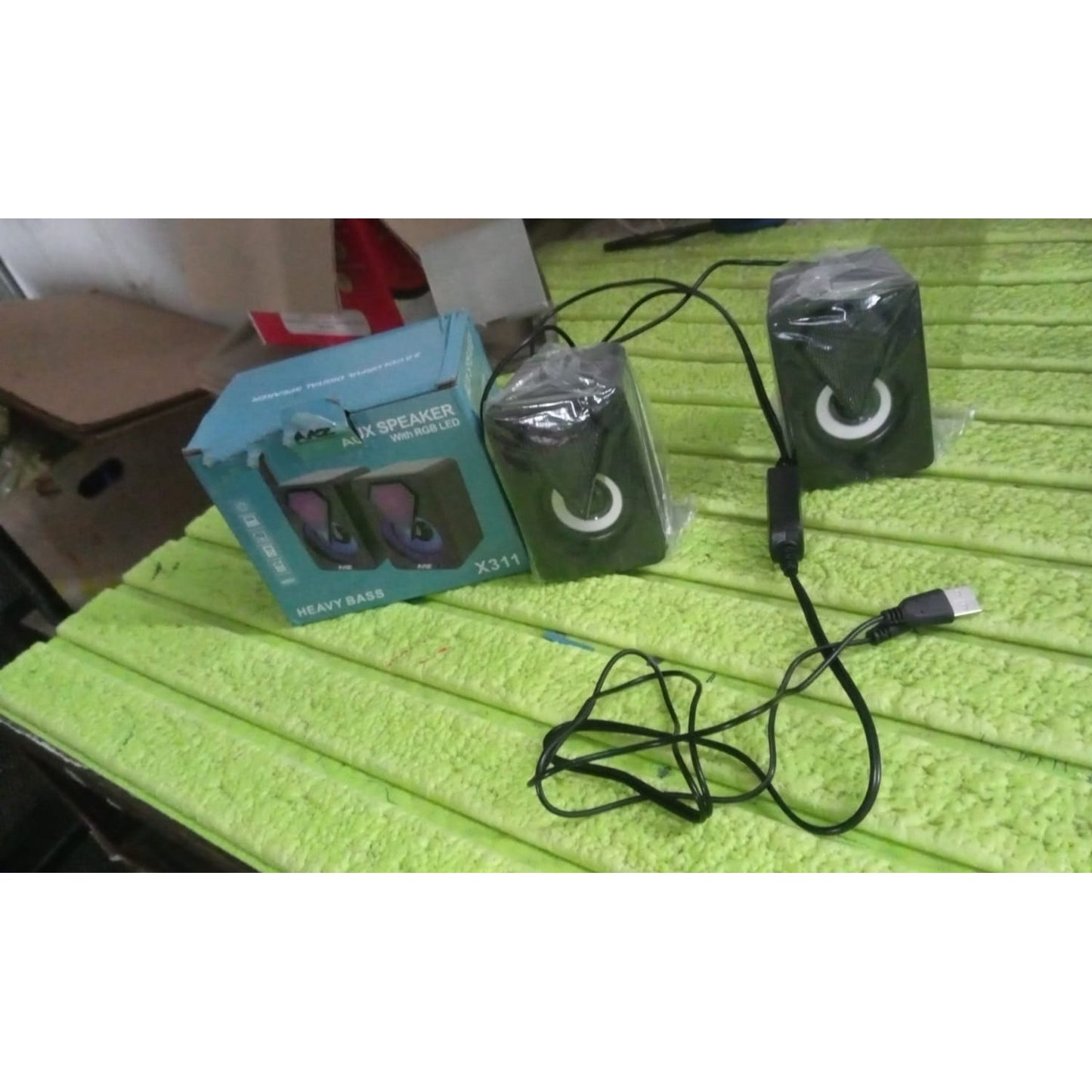 Rgb Desktop Speakers Plug And Play Usb Powered Speaker (2 Pc Set) - Happy Price - Image 7