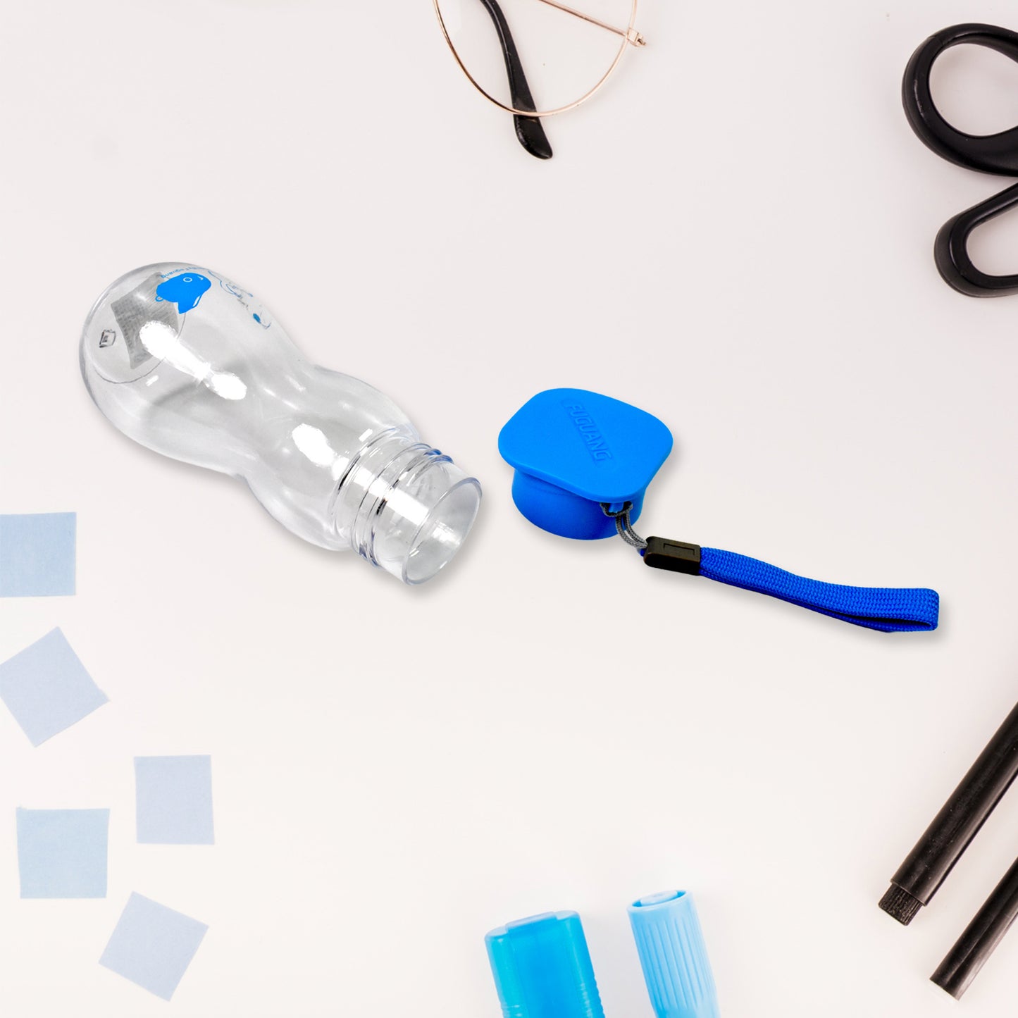 Transparent Travel Portable Water Bottle With Carry Straps (280 Ml  1 Pc) - Happy Price - Image 6