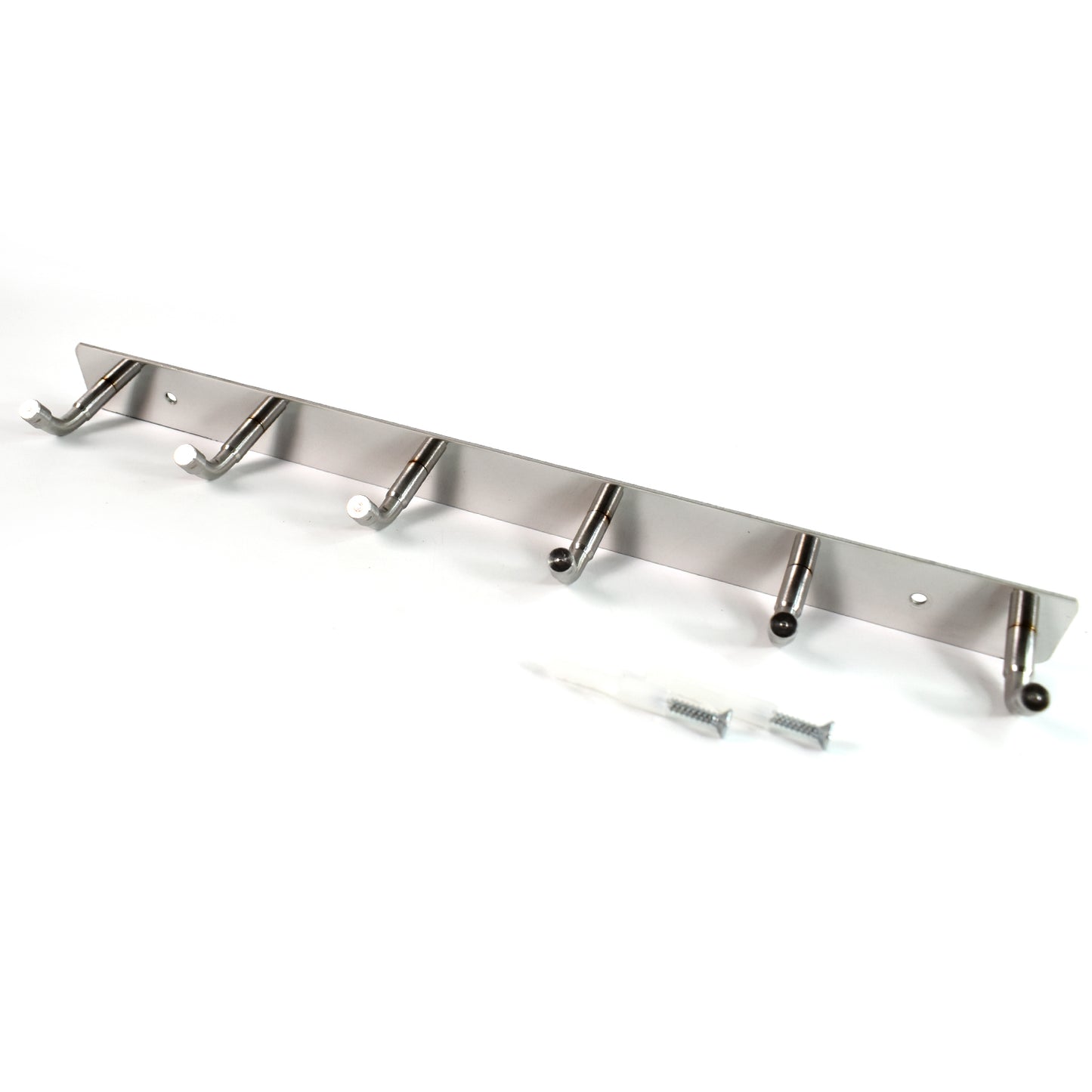 Stainless Steel Wall Mounted Coat 6 Hook Rack (32x3  1pc) - Happy Price - Image 4
