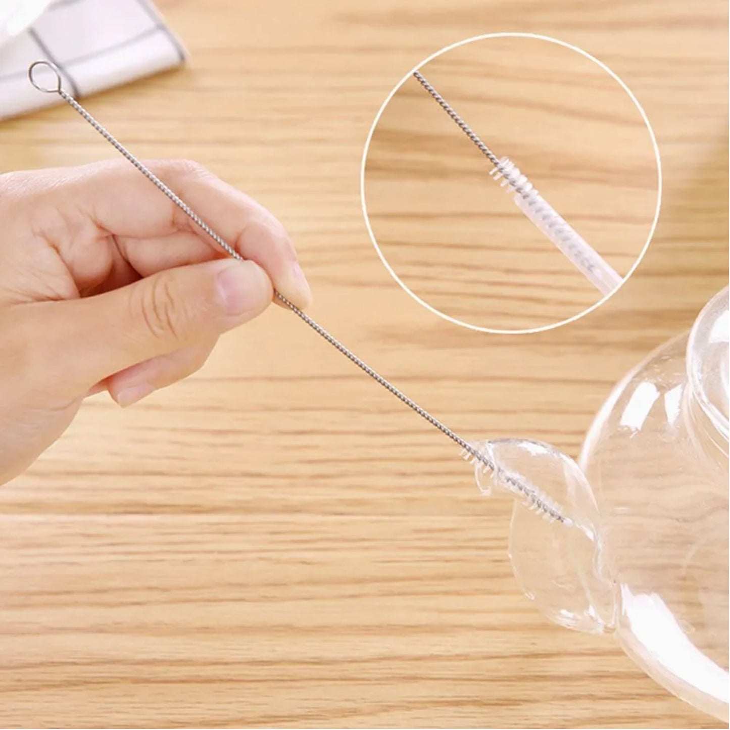 Stainless Steel Straw Cleaning Brush, 20 Cm Long, 1 Pc - Happy Price - Image 3