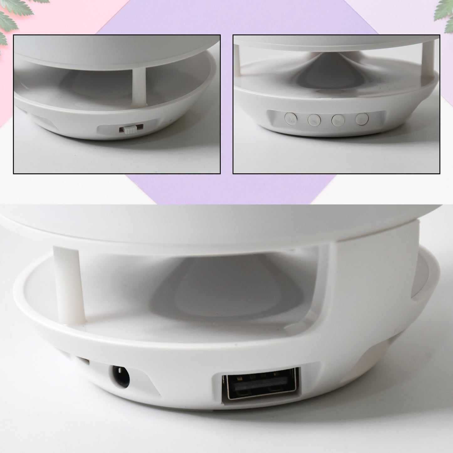 Multifunctional 4 Compartment Pen Holder With Bluetooth Speaker 5 W Bluetooth Speaker Laptop  Desk Speaker  Table Lamp  Night Lamp Smart Color Changing Pen Stand Wireless Bluetooth Speaker - Happy Price - Image 6