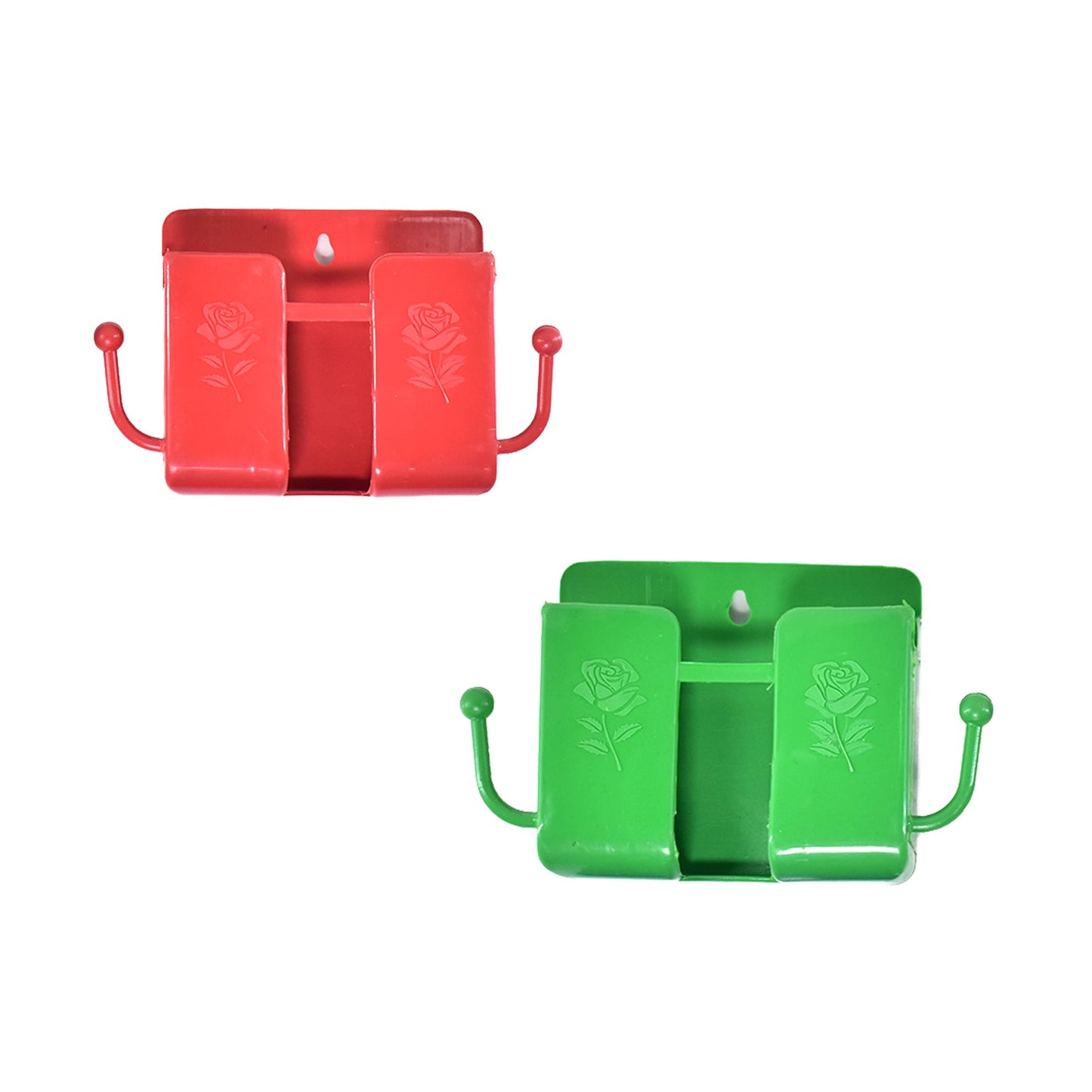 a Wall Mounted Storage Boxremote Storage Organizer Case With 2 Side Hanging Hooks. - Happy Price - Image 6