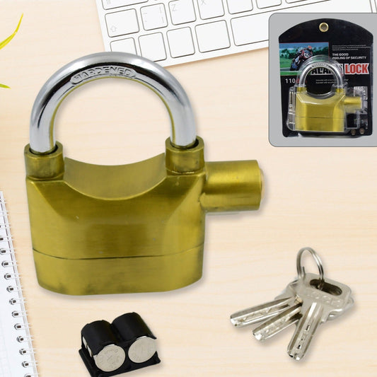 Security Alarm Metallic Lock System With 3 Keys (1 Set  Mix Color) - Happy Price - Image 1