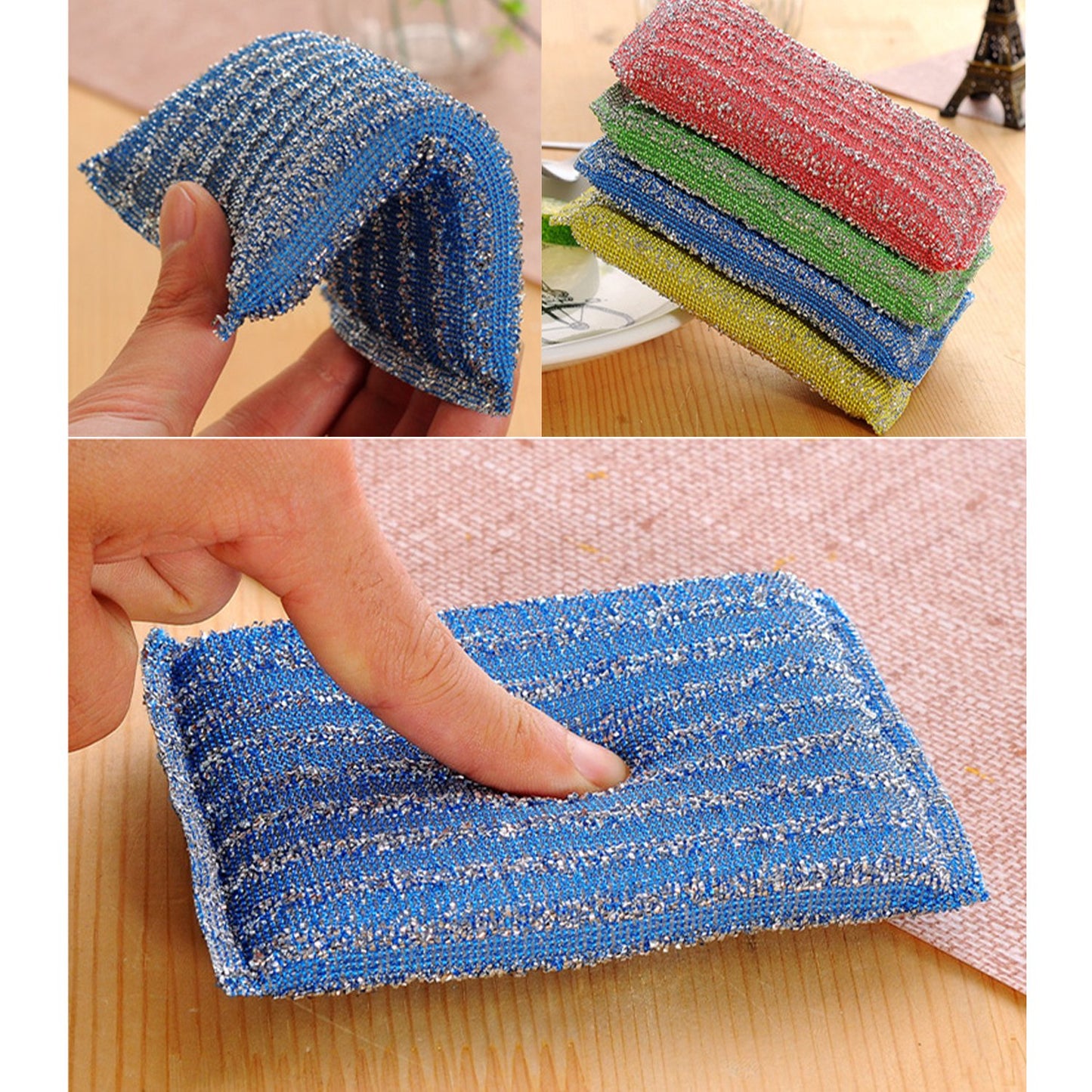Scratch Proof Kitchen Utensil Scrubber Pad (Pack Of 12) - Happy Price - Image 6