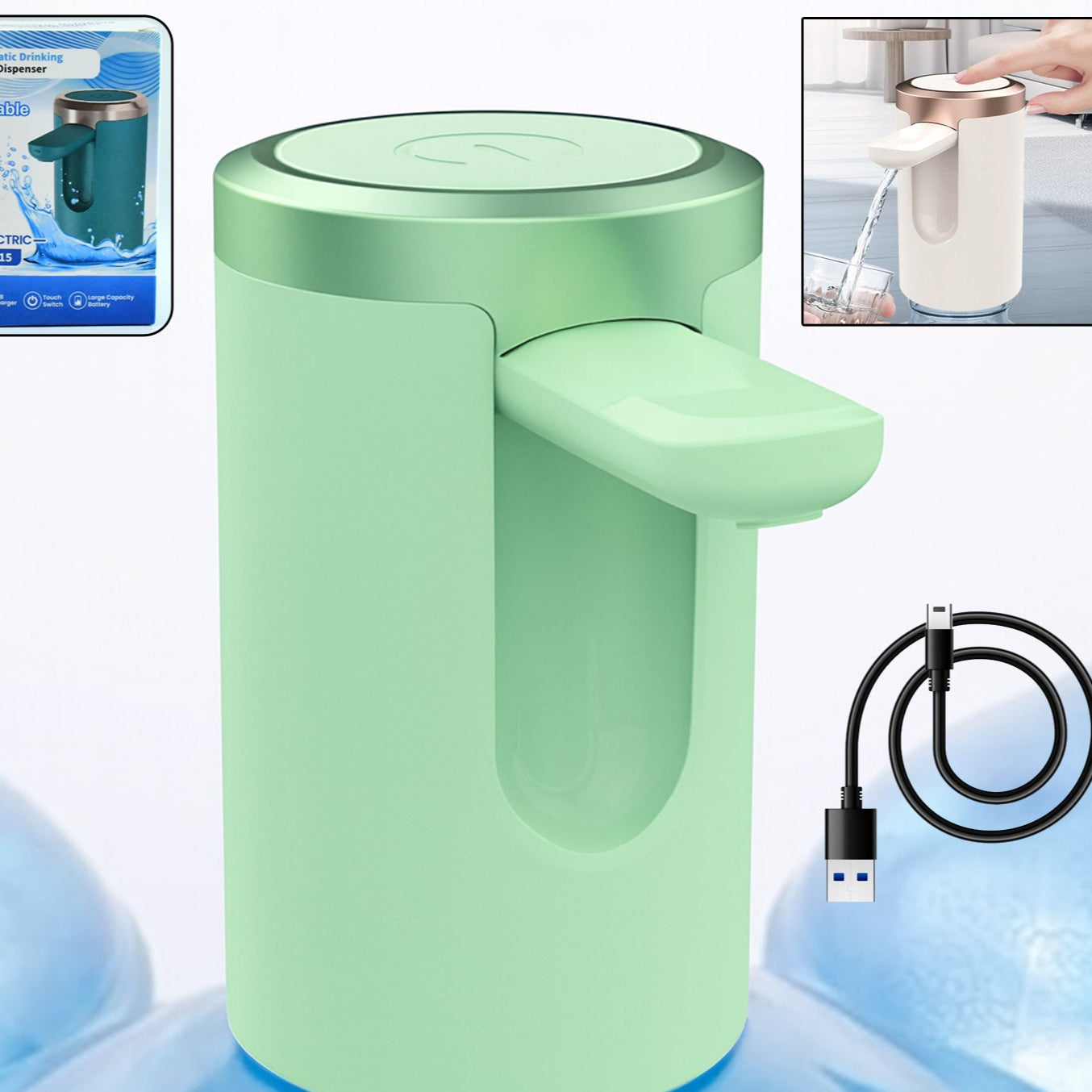 USB Rechargeable Water Dispenser Pump for 20 Litre Bottles (1 Pc)
