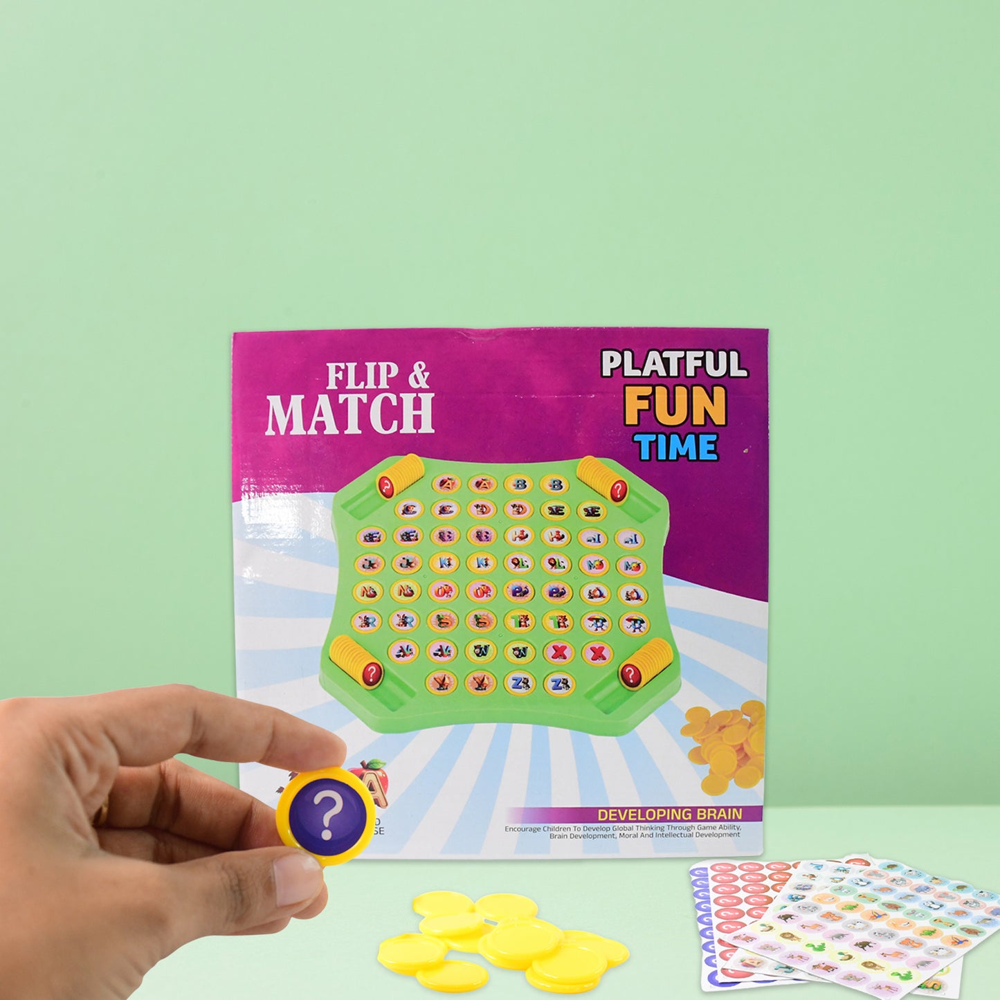 Flip & Match Educational Puzzle Game for Kids (1 Set) - Happy Price - Image 6