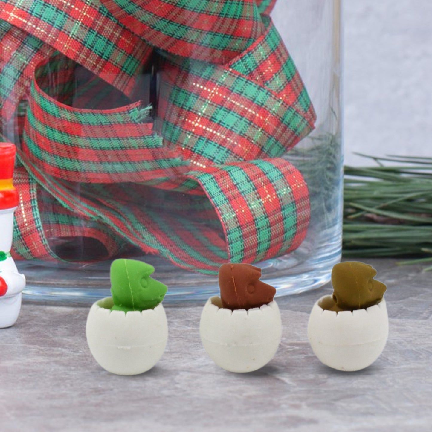 Dinosaur Shaped Erasers  Egg Shape Eraser For Kids Dinosaur Erasers Puzzle 3d Eraser Mini Eraser Dinosaur Toys Desk Pets For Students Classroom Prizes Class Rewards Party Favors (5 Pcs Set) - Happy Price - Image 5